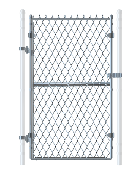 Temporary Fence Panel - 8'6" Tall x 8' Wide Panel: Gate Kit