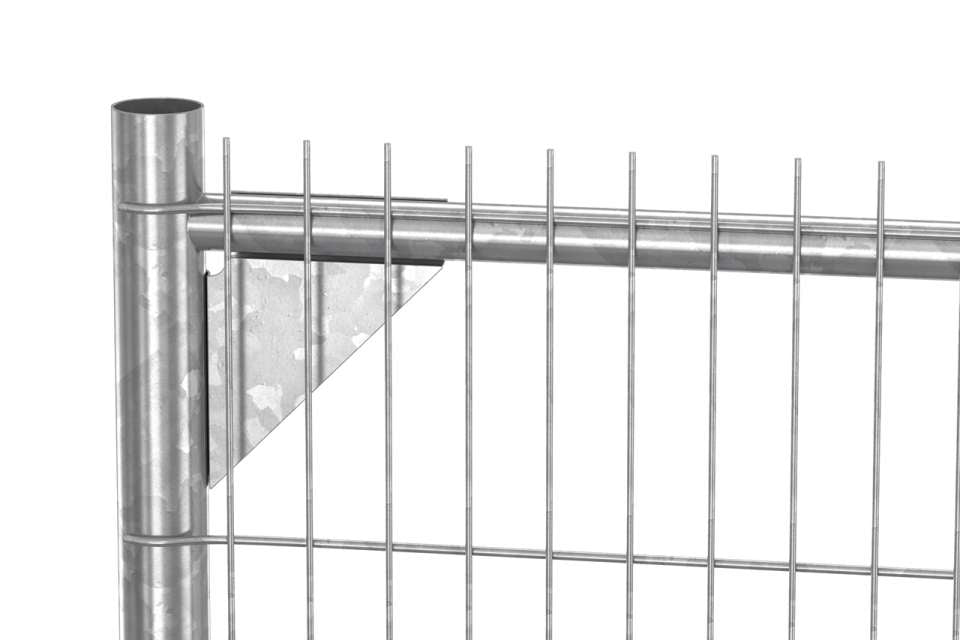Anti-Climb Temporary Fence Panel - 6'6" Tall x 11'6" Wide