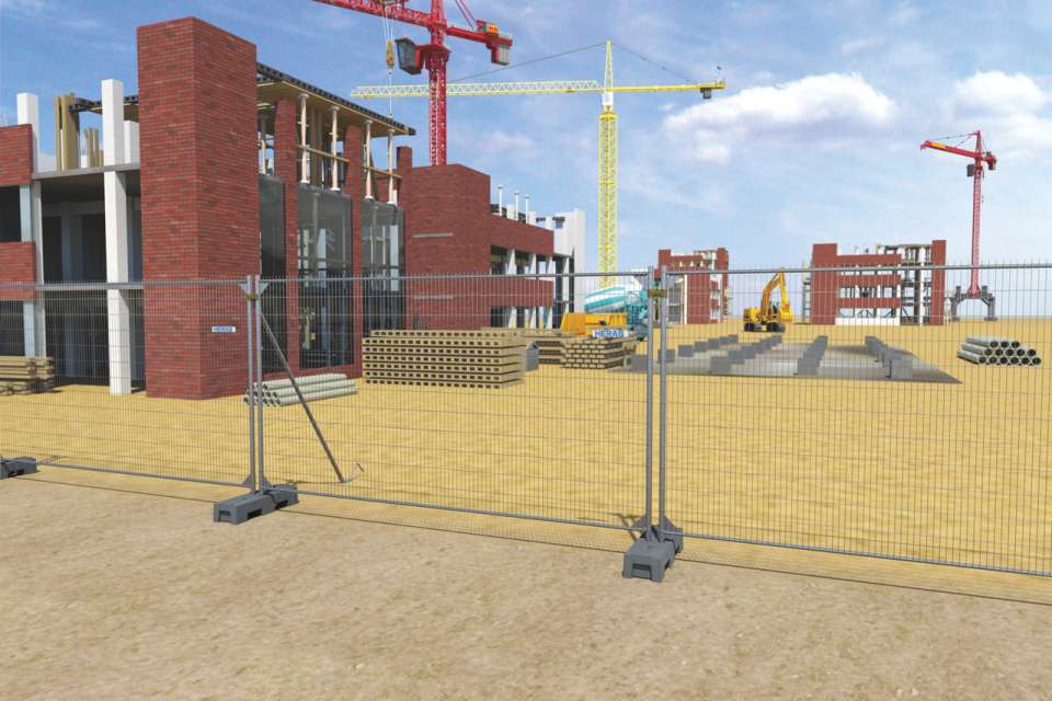 Anti-Climb Temporary Fence Panel - 6'6" Tall x 11'6" Wide